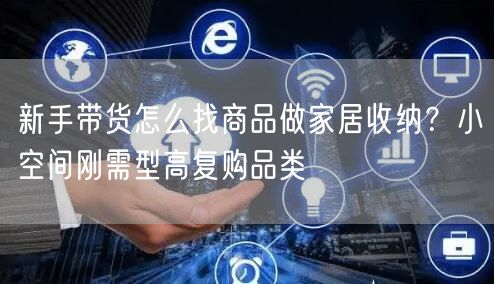 新手带货怎么找商品做家居收纳？小空间刚需型高复购品类